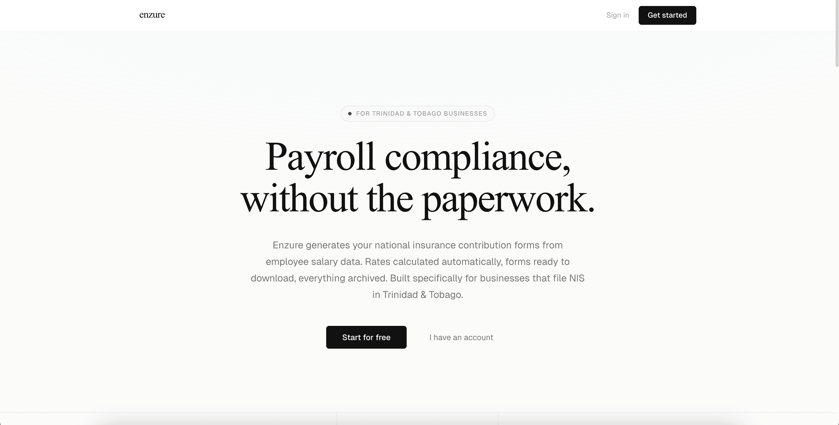 Enzure platform interface
